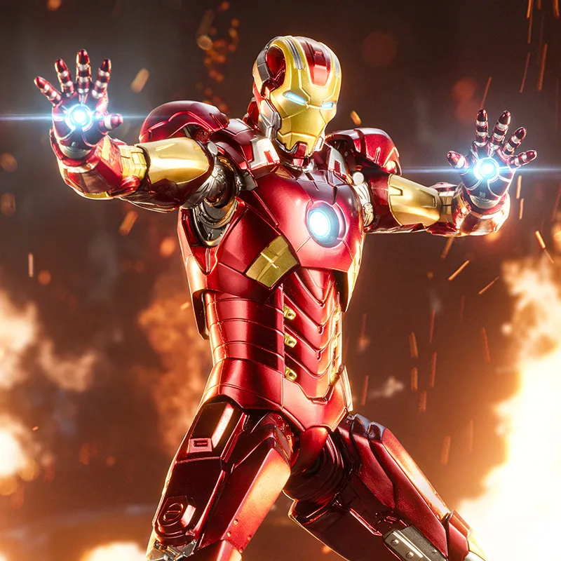 Zhongdong Toys Marvel Iron Man MK11 Action Figure Movable Joints Collectible Model Desktop Display For Adult Fans