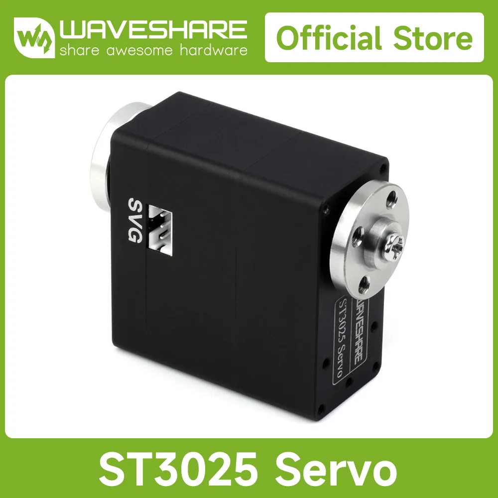

Waveshare 40kg.cm Metal Serial Bus Servo, High Precision And Large Torque, With Programmable 360 Degrees Magnetic Encoder