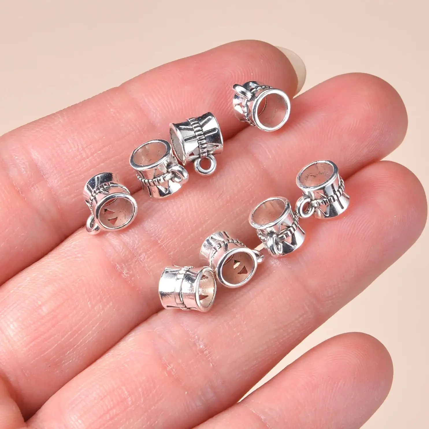 New Fashion Antique Silver Color Connector Beads For Jewelry Making Bracelet Necklace Accessories Fashion Pendants DIY Findings