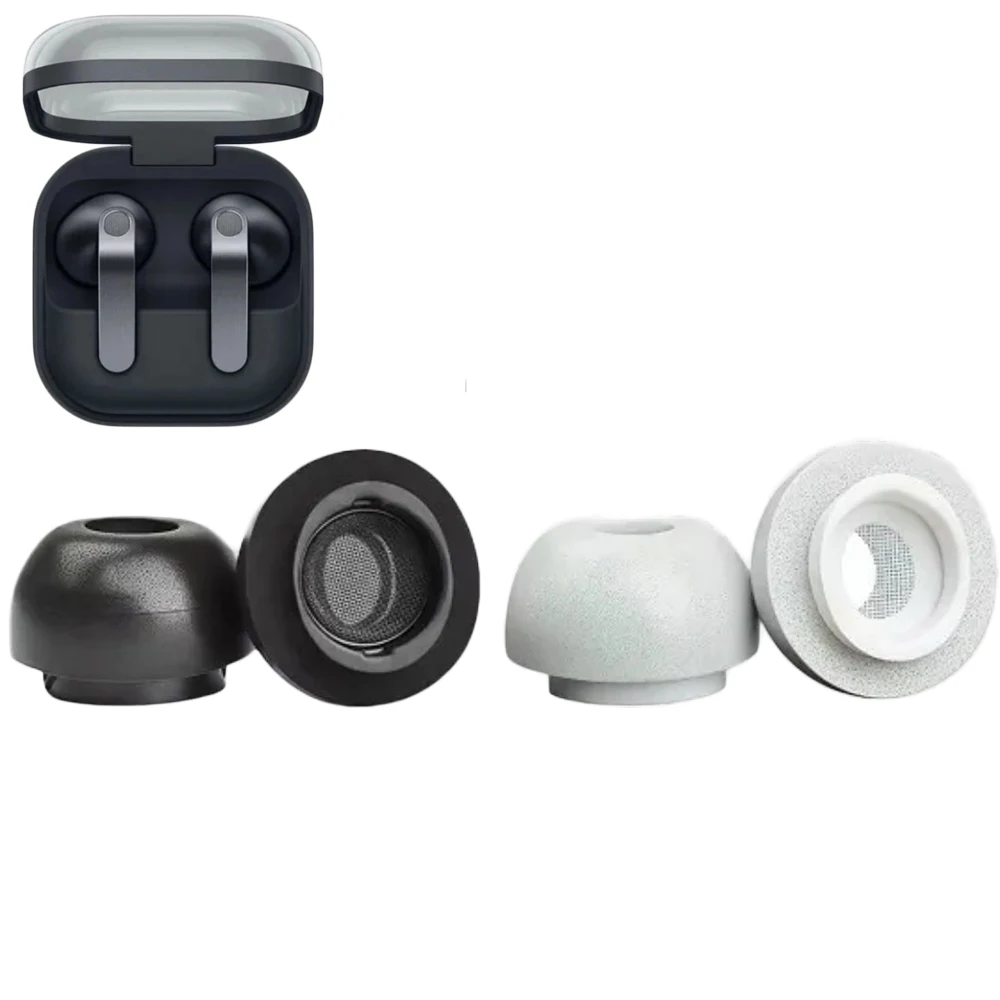 

Memory Foam Eartips for Samsung Galaxy Buds4/Buds4 Pro Earplugs Comfortable Soft Elastic Replacement with mesh-covered