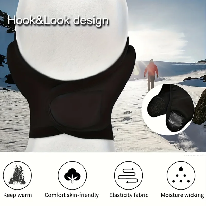 Winter Balaclava Fleece Warmer Face Covers Thermal Breathable Mesh Snowboard Face Cover Men Women Thickened Hiking Masks