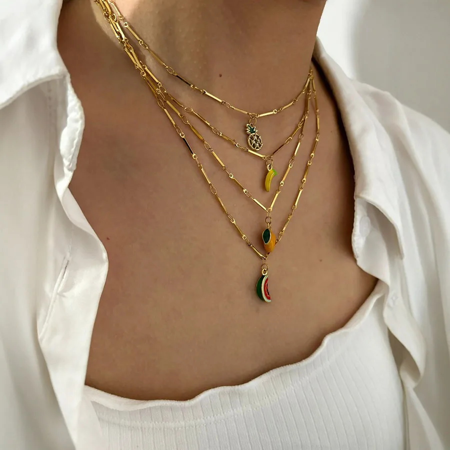 Enamel Fruit Pendan… - image