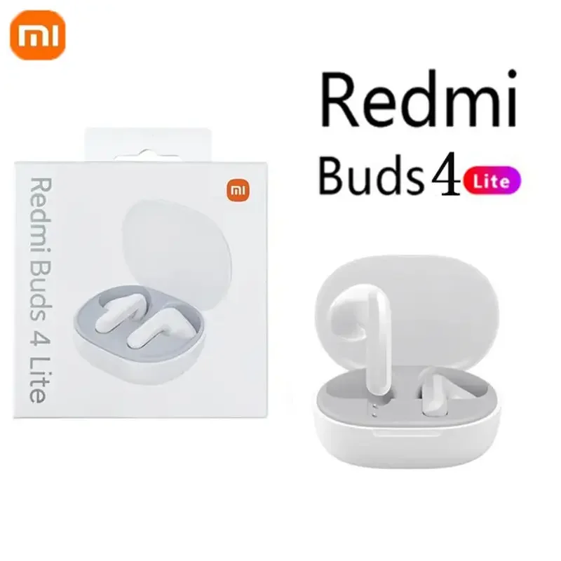 Xiaomi Redmi Buds 4 Lite Wireless Earbuds IP54 Waterproof Headset 20H Playtime Lightweight Comfort Fit Bluetooth Headphones