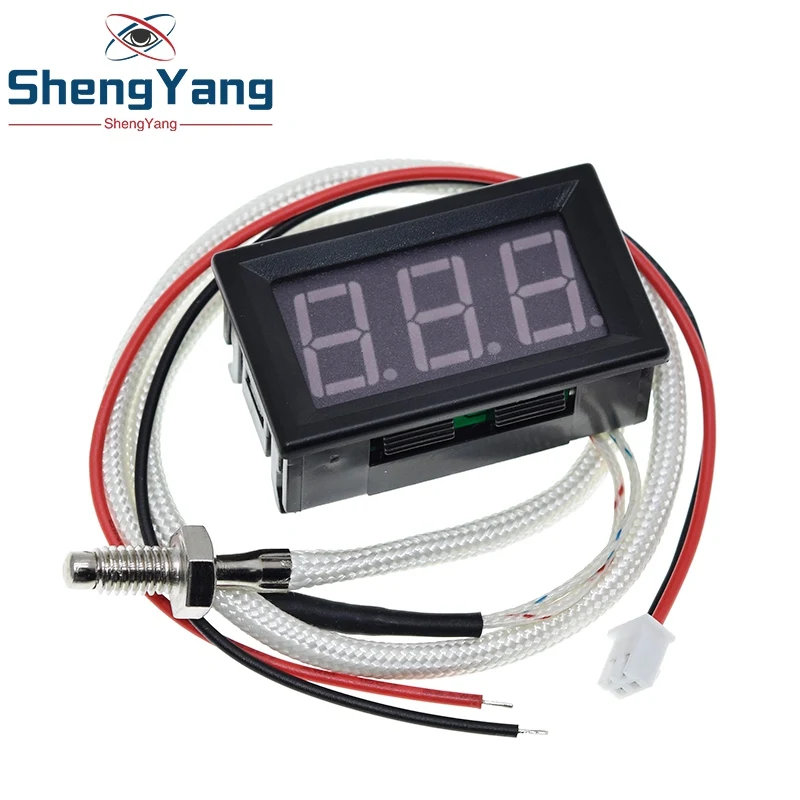 Industrial High Temperature K-Type M6 Thermocouple Thermometer 12V Digital temperature meter tester -30~800 Degree thermograph