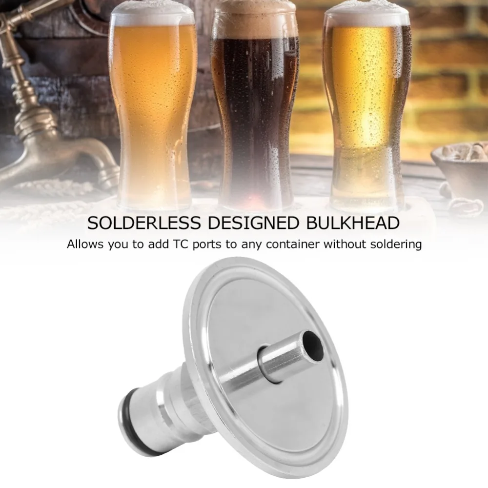Professional 1.5in Liquid Lock Post 304 50.5mm OD Ferrule Ball Lock Post Sanitary Design Brewer Fitting Conical Fermenter
