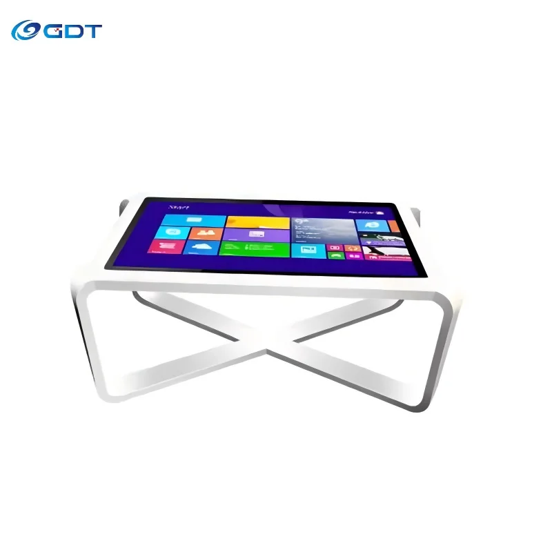 55-Inch Interactive Multi-Touch Smart Coffee Table With Waterproof Design For Cafes Hotels Restaurants Offices Homes