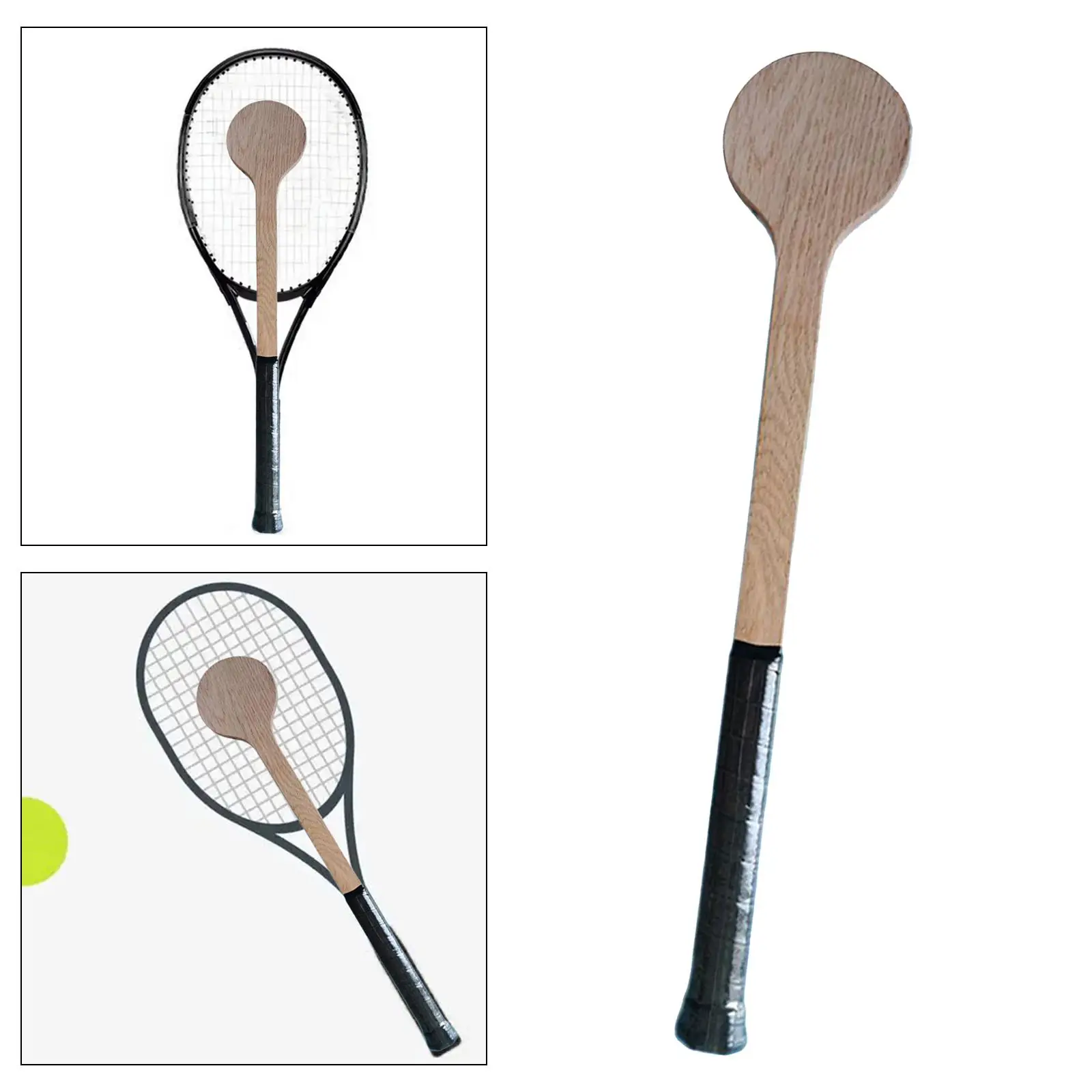 

Tennis Racket Wooden Pointer MI Tennis Spoon Practicing
