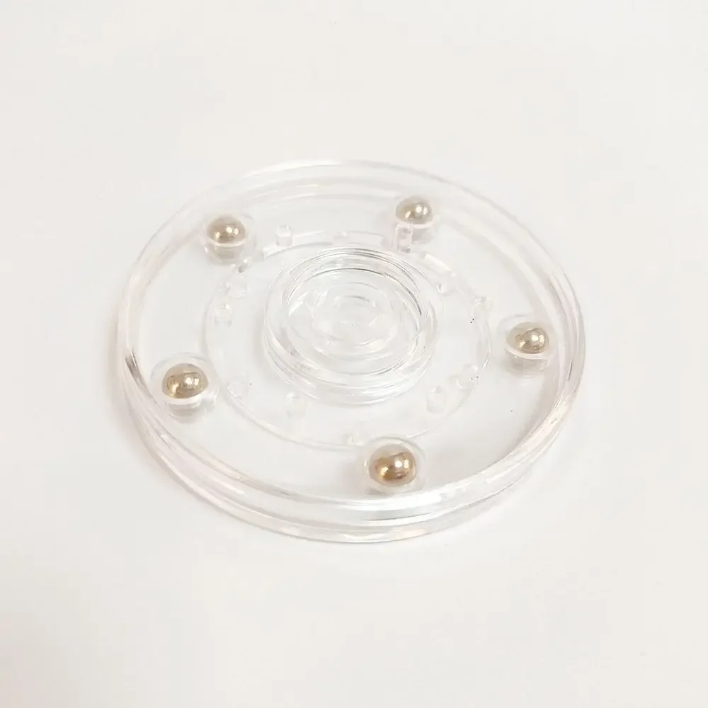 360 Rotating Acrylic Turntable Round Base Transparent Transparent Round Base Multifunctional Turn Table Lazy Susan Jewelry Decor