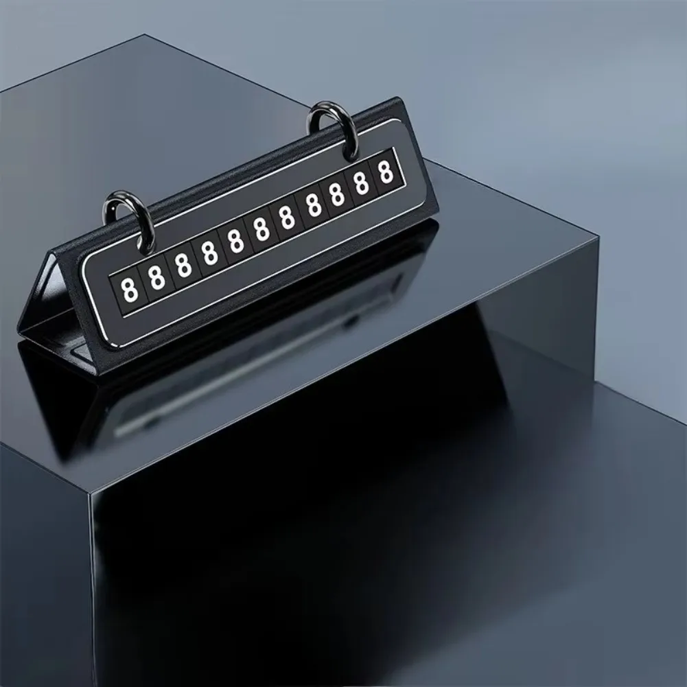 Car Number Plate with Flip Cover Mechanism for Dual Phone Numbers and Bold Number Display at 45 Degree Exterior Angle