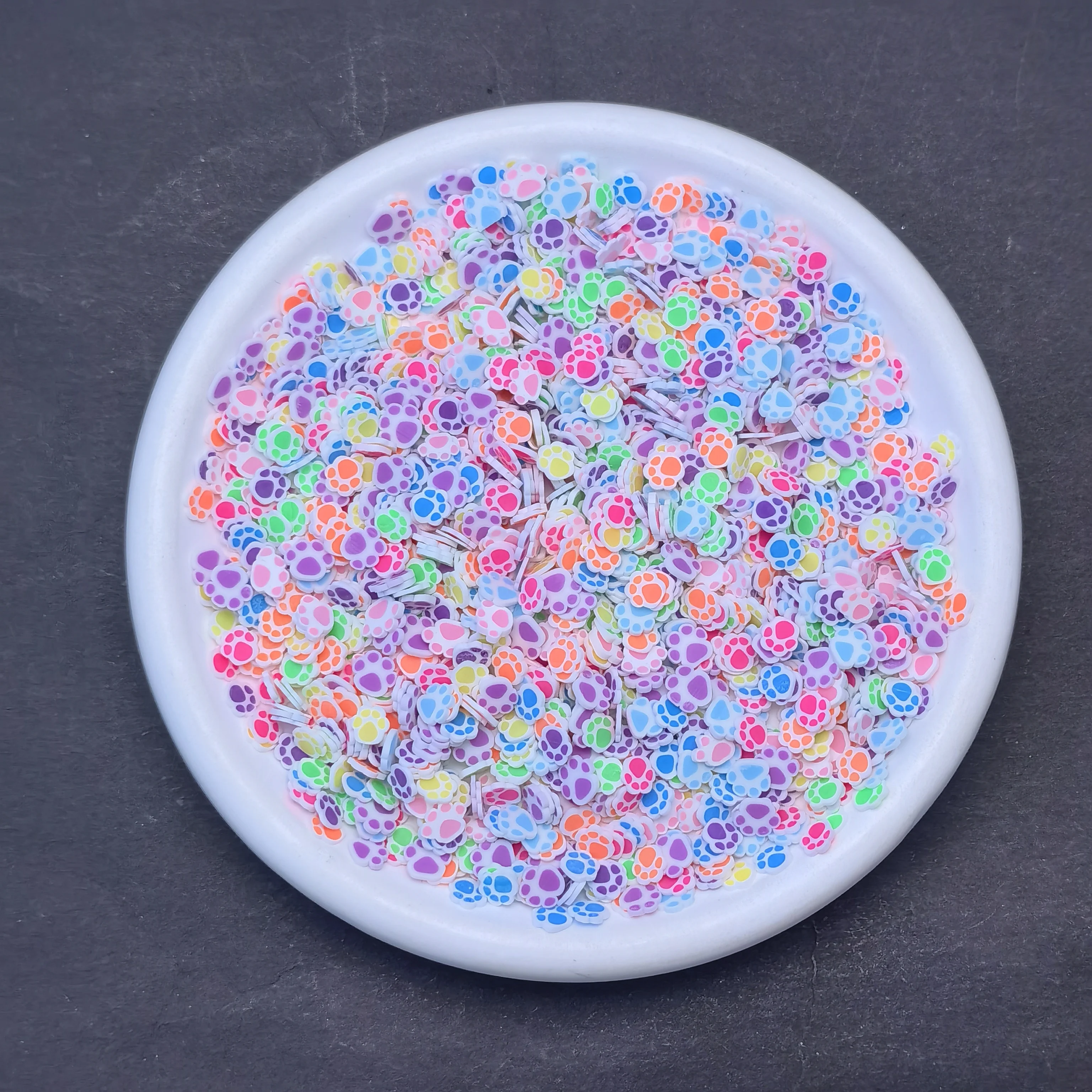 5mm Polymer Cat Paws Smile Fruit Mix Clay Slices Sprinkles for Crafts Making Nail Art ,Scrapbook DIY