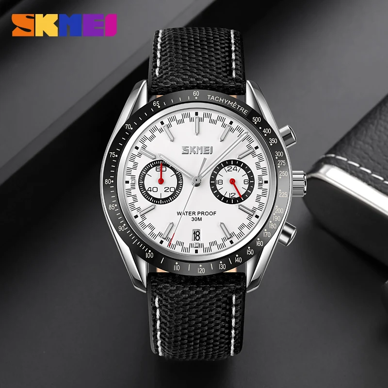 SKMEI Relojes Para Hombre كوارتز ساعات رياضية للرجال ساعة توقيت عادية رجالي موضة 3Bar مقاوم للماء تاريخ ساعة اليد