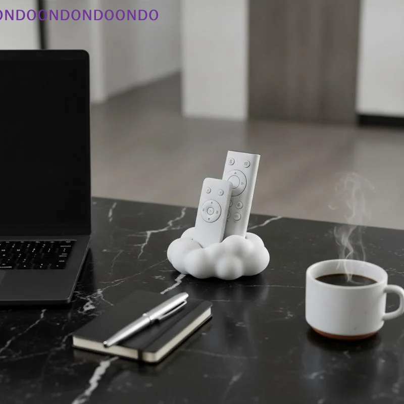 3D Cloud Desktop Remote Control Holder Large Slot Design Storage Organizer for TV AC Remotes Dorm Use