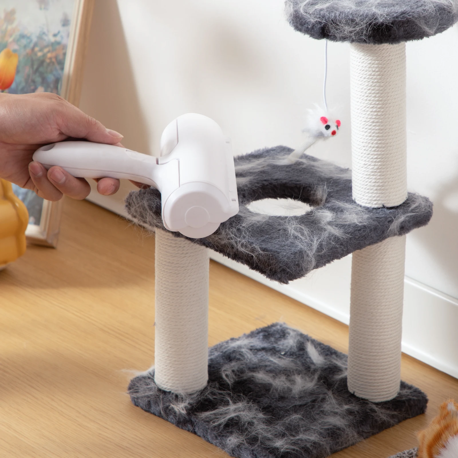 Rol Penghilang Bulu Hewan Peliharaan Rol Serat Dua Sisi yang Dapat Digunakan Kembali untuk Pakaian Furnitur