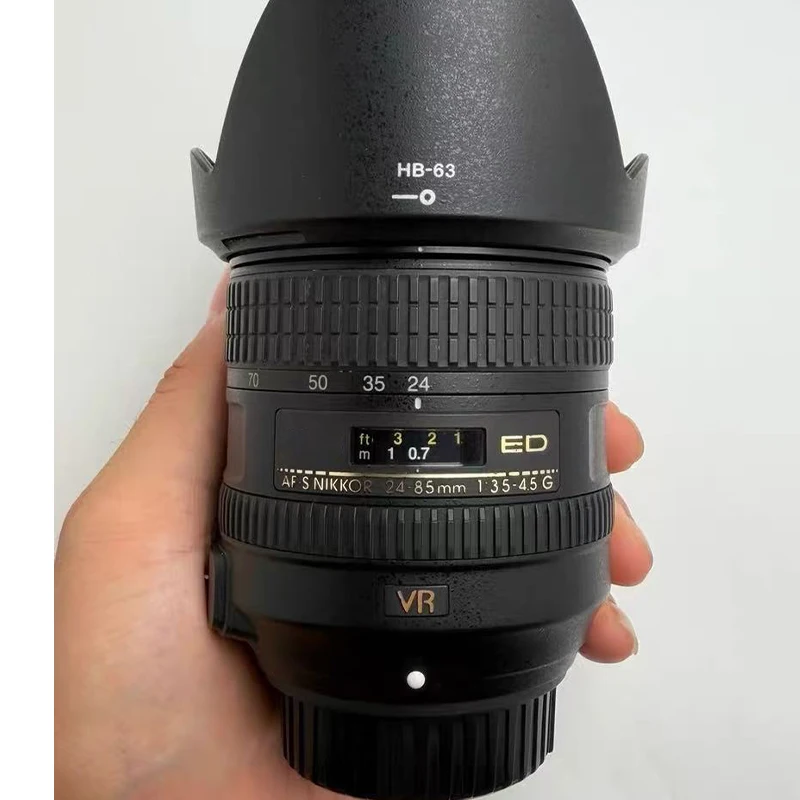 97% New For Nikon  AF-S 24-85mm F3.5-4.5 G VR Lens For Nikon D700 D750 D610 D810 D850 5100 D5500 D7000 D7100 D7500 24 85 Zoom Le