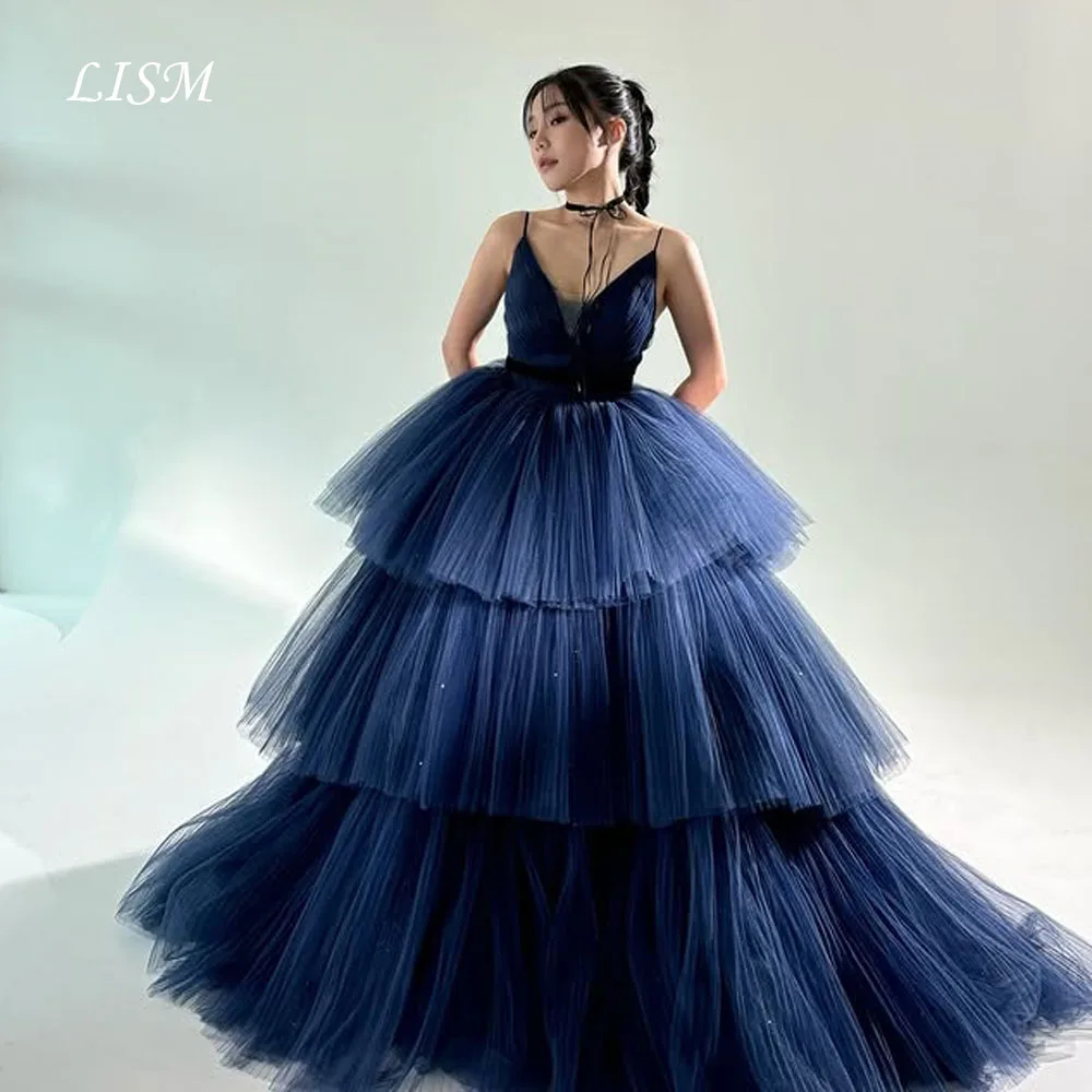 

LISM Милые многоярусные свадебные платья Корейские платья для фотосессии Пром платья с корсетом на спине Вечерние платья по индивидуальному заказу Wee식 드레스