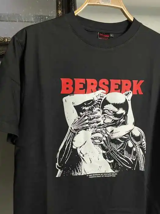 Berserk # Femto_Griffith Anime Manga Cotton t-shirt Unisex nera VN0341