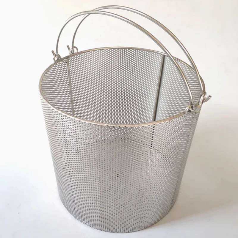 OD.20cm Round stainless steel hole sheet filter Strainers basket disinfection sampling laboratory sterilization cleaning