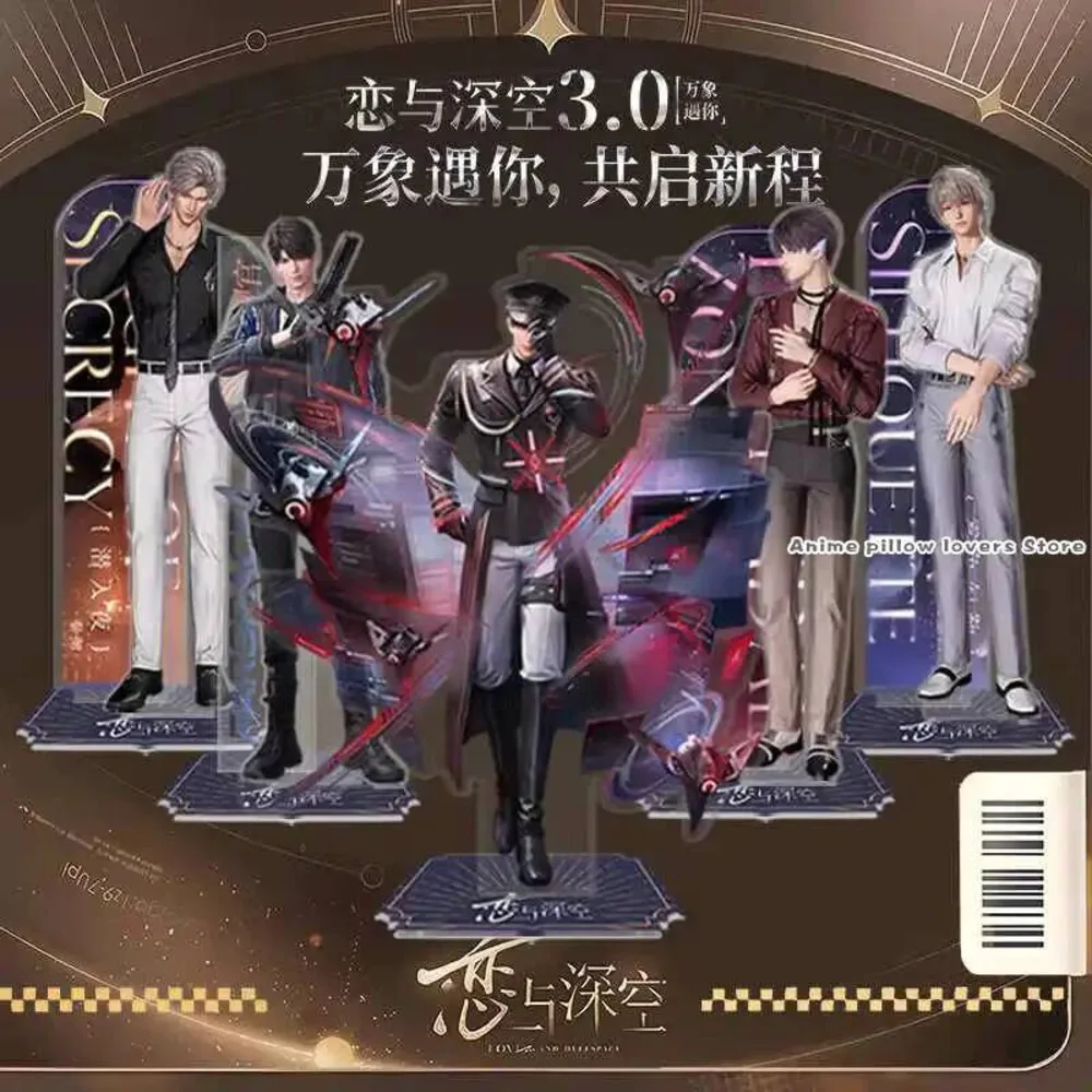 

New Anime Love And Deepspace Caleb Rafayel Sylus Zayne Xavier Cosplay Acrylic Fighter Stand Figure Standing Sign Adorn Gift