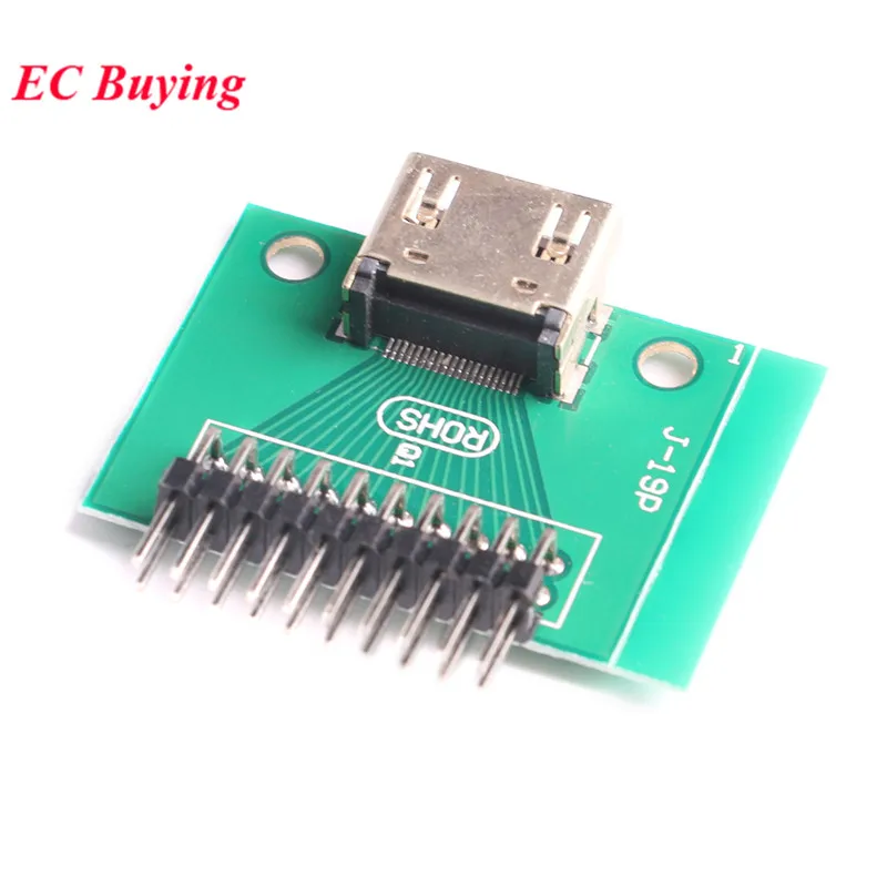 HDMI 19Pin Test Socket Adapter Board Jack HDMI 19 Pin PCB Transfer Board Converter IC Socket