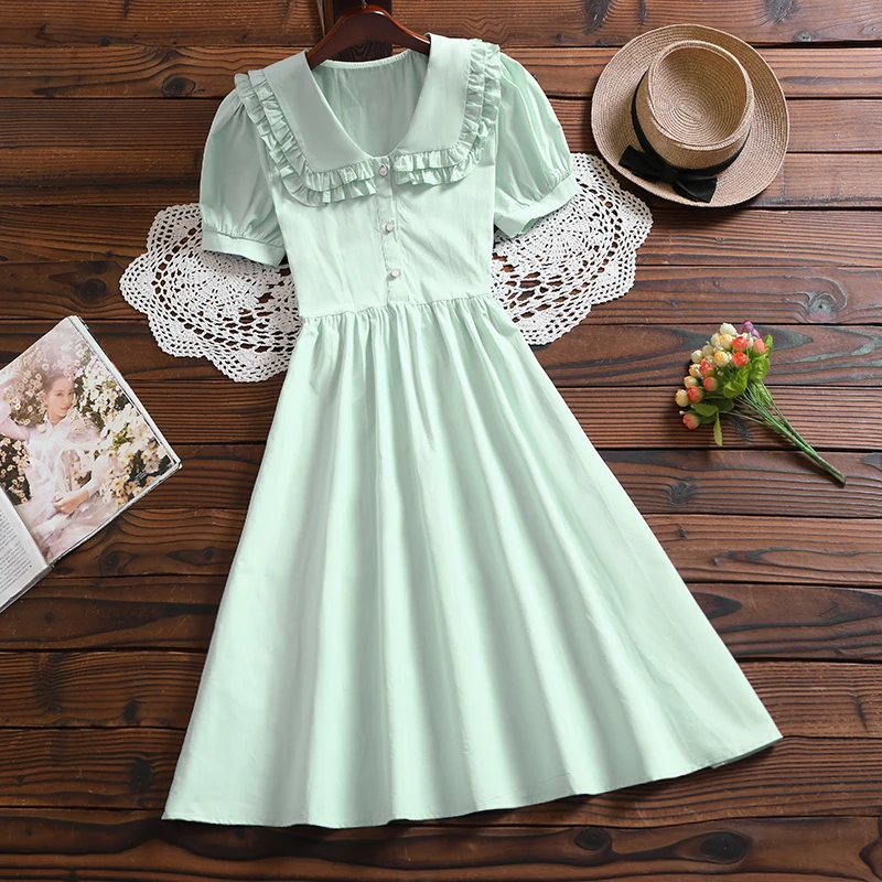 

New summer fashion short sleeve women kawaii dress Mori girl sold vestidos