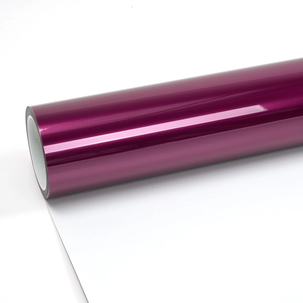 

Оптовая продажа с завода: глянцевая металлическая виниловая пленка PET Liner Berry Purple для оклейки автомобилей, защитная пленка для краски автомобиля