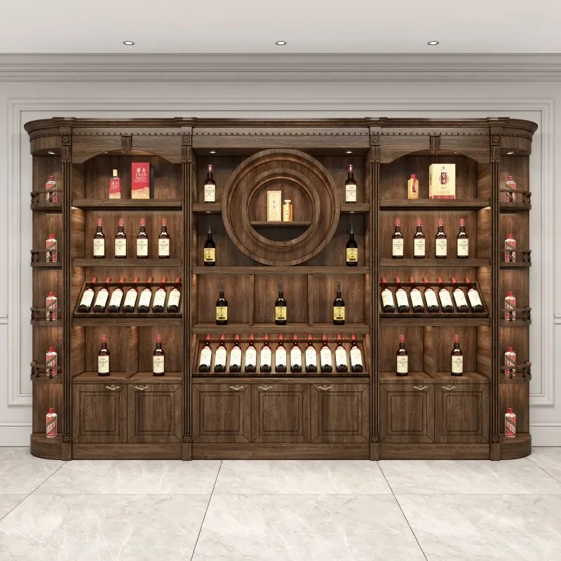 Storage Curio Living Room Cabinets Kitchen Liquor Arcade Sideboard Display Cabinet Wine MeuHDe Rangement Nordic Furniture HD50LC