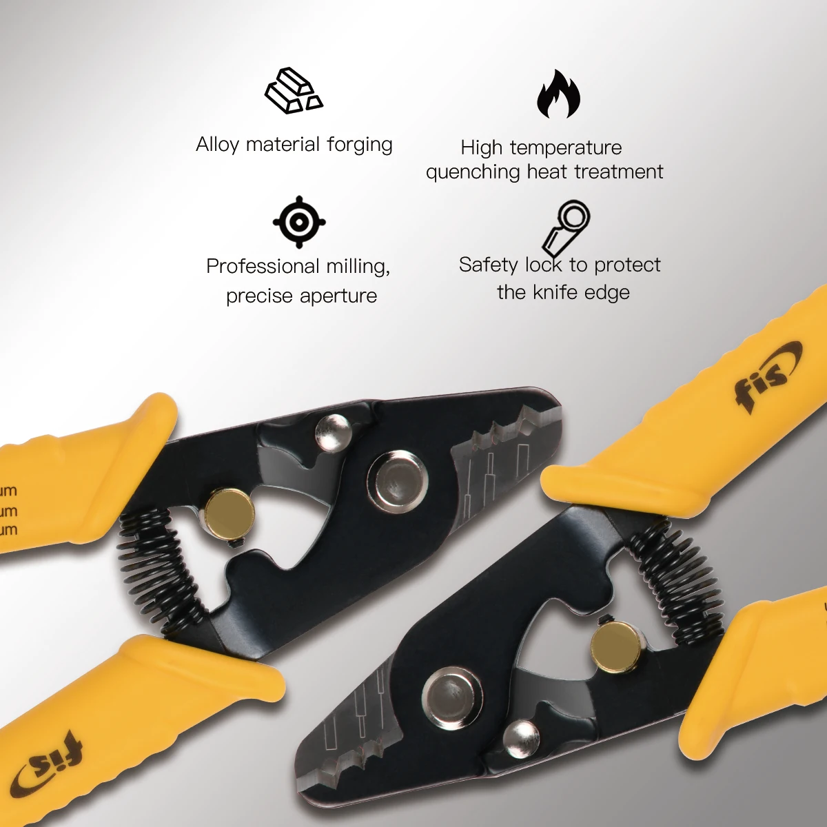 3-gaats Glasvezel Stripper Fis Optische Draad Kabel Strippen Gereedschap Vezel Snijtang Ft 11301T Stripper KS-K2 Kevlar Schaar