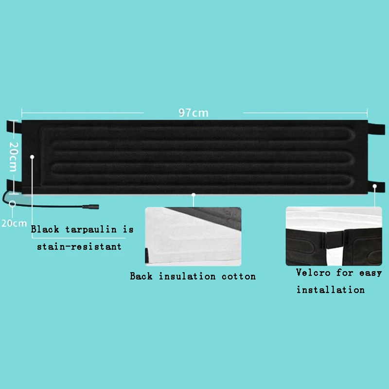 Liquefied gas storage tank heating belt cylinder electric heating belt gas cylinder PTC auxiliary heater 970x200mm 15KG