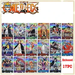 Anime One Piece DIY ACG Rainbow Premium Glitter Card Boy carte da collezione regalo di compleanno di natale Shanks Gol D Roger