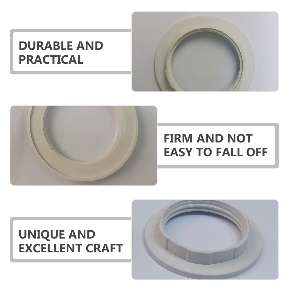 

50Pcs Stable E27 Lampshade Fitting Easy Install Light Socket Retainer Ring Supply