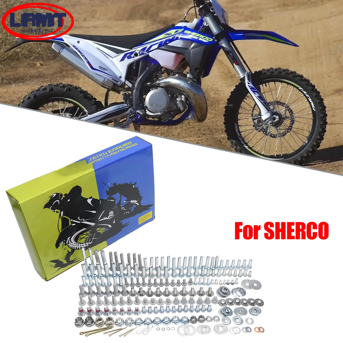 Motocross Full Fastener Hardware Bolt Self Tapping Screw Repair Kit For SHERCO SC SCF SE SEF SER SEFR Moto Universal 2013-2026