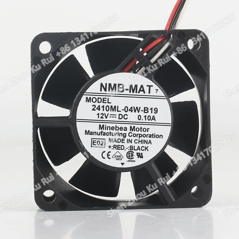 

Оригинальный вентилятор NMB 6025 2410ML-04W-B19 12В 0.10А, 3-проводной, бесшумный, для охлаждения преобразователей частоты, 6 см