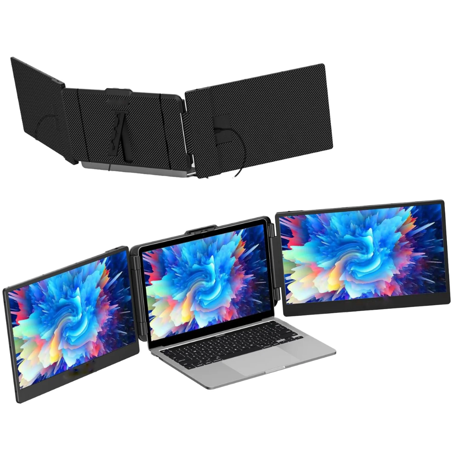 S2 14 İnç FHD 1080P IPS Dizüst - Triple Screen Laptop Monitor Foldable incelemesi ve fiyatı