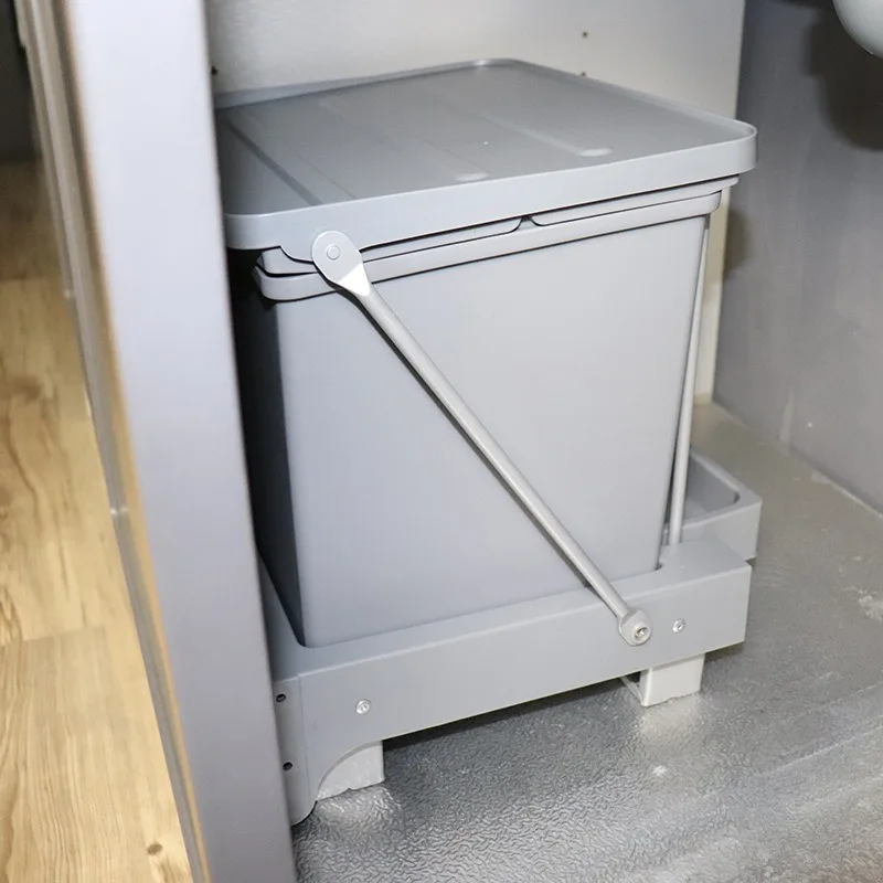 Pop-up cabinets Embedded in cabinets Cabinet doors Hidden kitchen classification Built-in pop-up trash cans