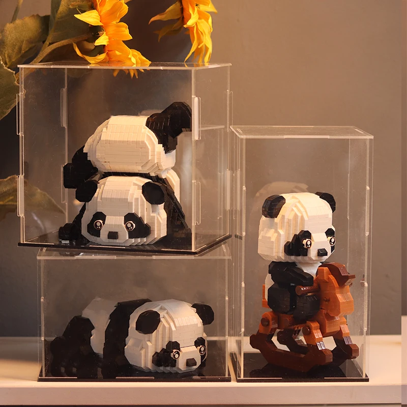 Panda Micro Building Blocks Diamond Blocks Lovely Animal Toys Blocs De Constructions Toys for Girls Boys Gifts DIY Bricks Blocks