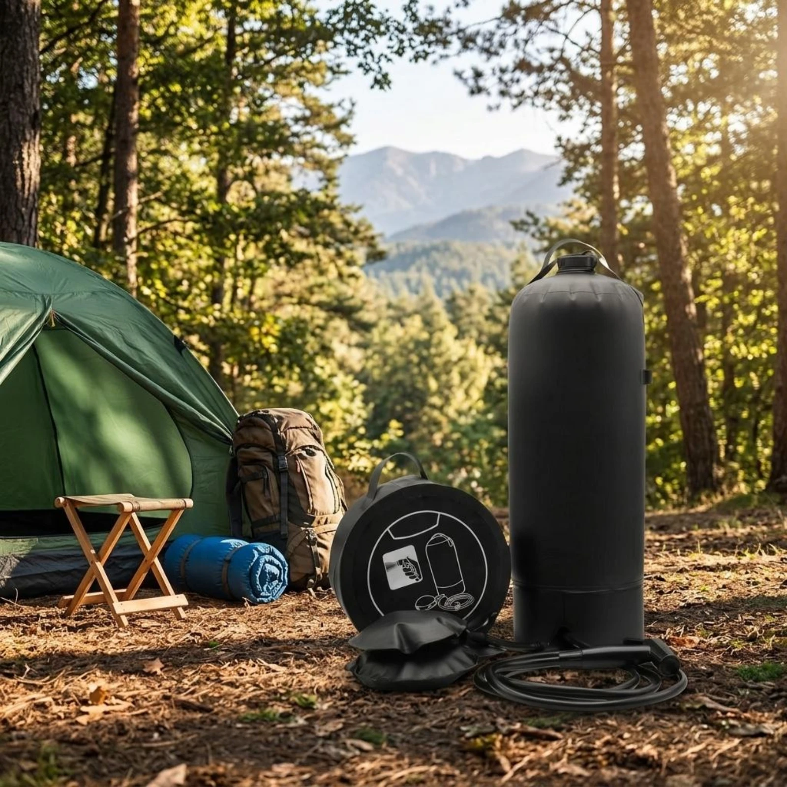 Şişirilebilir Duş Kabı Hortuml - Outdoor Camping Shower incelemesi ve fiyatı