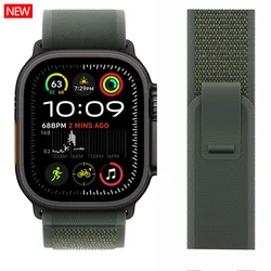 NEU Trail Loop für Apple Watch-Armbänder 44 mm Ultra 2 Band 49 mm 45 mm 38/40/41 mm schwarzer Anschluss der iWatch-Serie 9876543   SE10 42/46mm