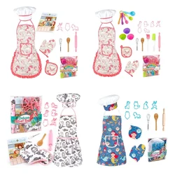 Children Cooking and Baking Set Girls Toddler Dress up Costume