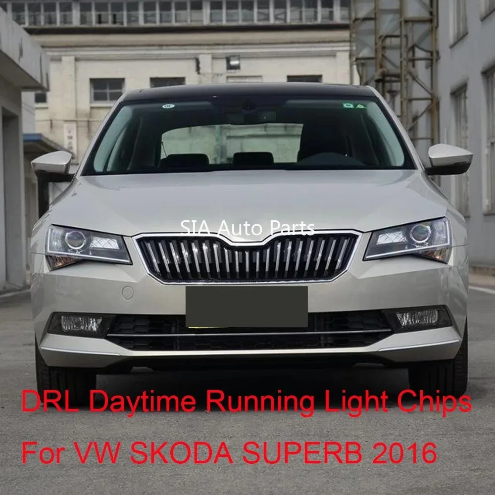 

For Volkswagen VW SKODA SUPERB 2016 Xenon Headlight Daytime Running Light LED Boards Angel Eyes DRL 198.195-51 198.192-51