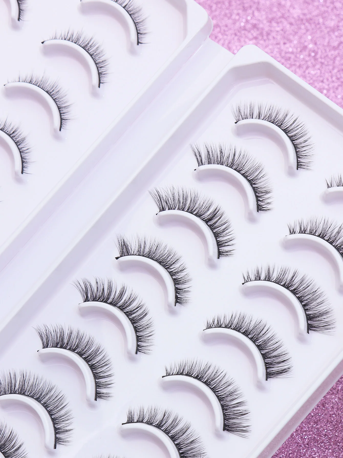AYRMILLA 20 Pairs natural Lashes mix Mink Eyelashes Winged End Eye Elongated Eyelashes Natural long full false lashes Makeup