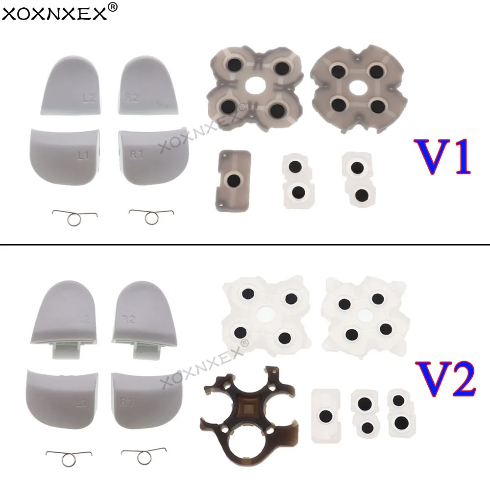 For PS5 V1 BDM-010 V2 BDM-020, L1, R1, L2, R2, Botones De Gatillo, Reparación De Goma Conductora Para Gamepad D