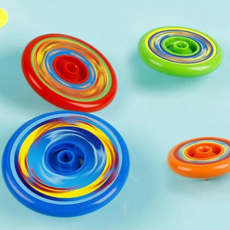 Kids Spinning Top Gyro Folding Spinning Top Toys Stacking Battle Gyro Toy Colorful Launcher Rotating Toy Party Birthday Gift