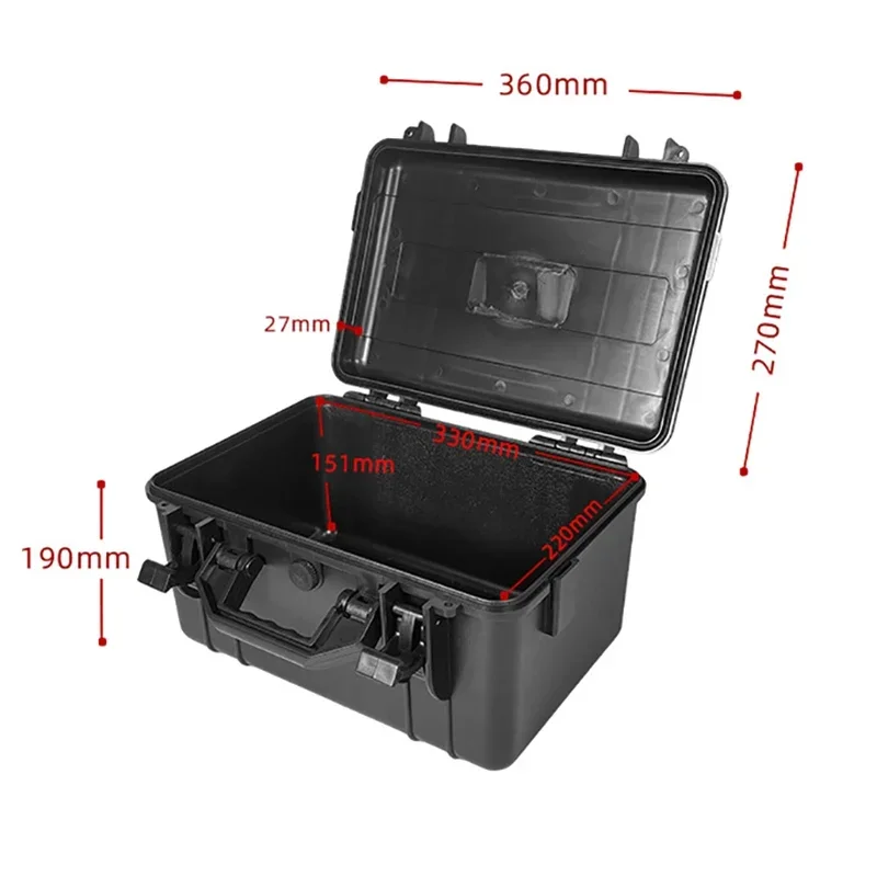 Electrician Plastic Tool Box Profesional Waterproof Tool Case Multifunctional Hard Case Automotive Mechanical Workshop Tools