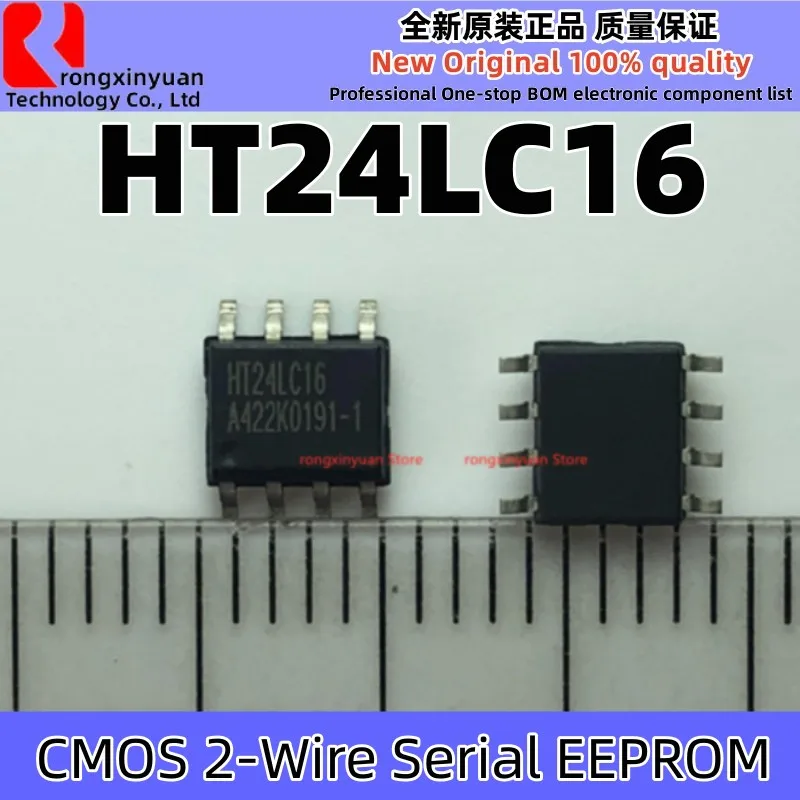 HT24LC02 24LC02 HT24LC04 24LC04 HT24LC08 24LC08 HT24LC16 24LC16 SOP-8 CMOS 2-Wire المسلسل EEPROM الأصلي الجديد 100% جودة