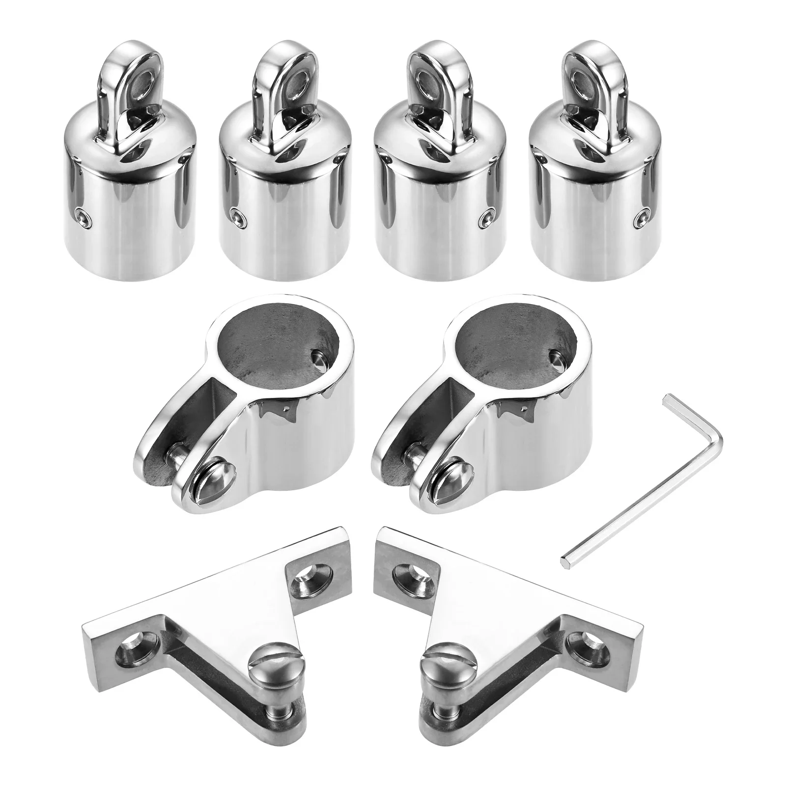 1Set Top Hardware 22/25mm Fit for 7/8'' Boat Heavy Dudy Parts for Canopy Stainless Steel Weather Resistant Corrosion Resistant