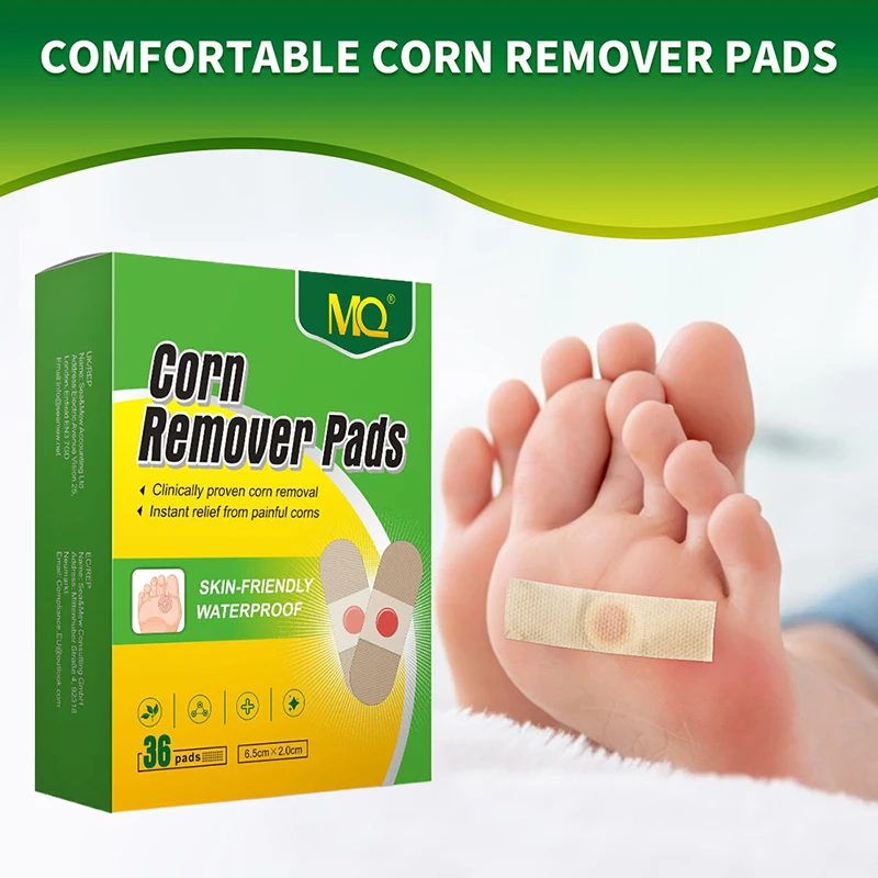 36 pièces autocollant de soin des pieds Patch médical tampons d'élimination du maïs patchs curatifs callosités supprimer callosité détox été outils de soins des pieds