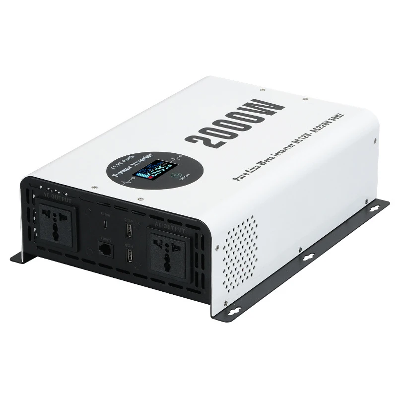 4000W 2000W Pure Sine Wave Power Inverter 12V DC To 110V/220V AC Single Phase Car Truck RV Home Backup Power Supply
