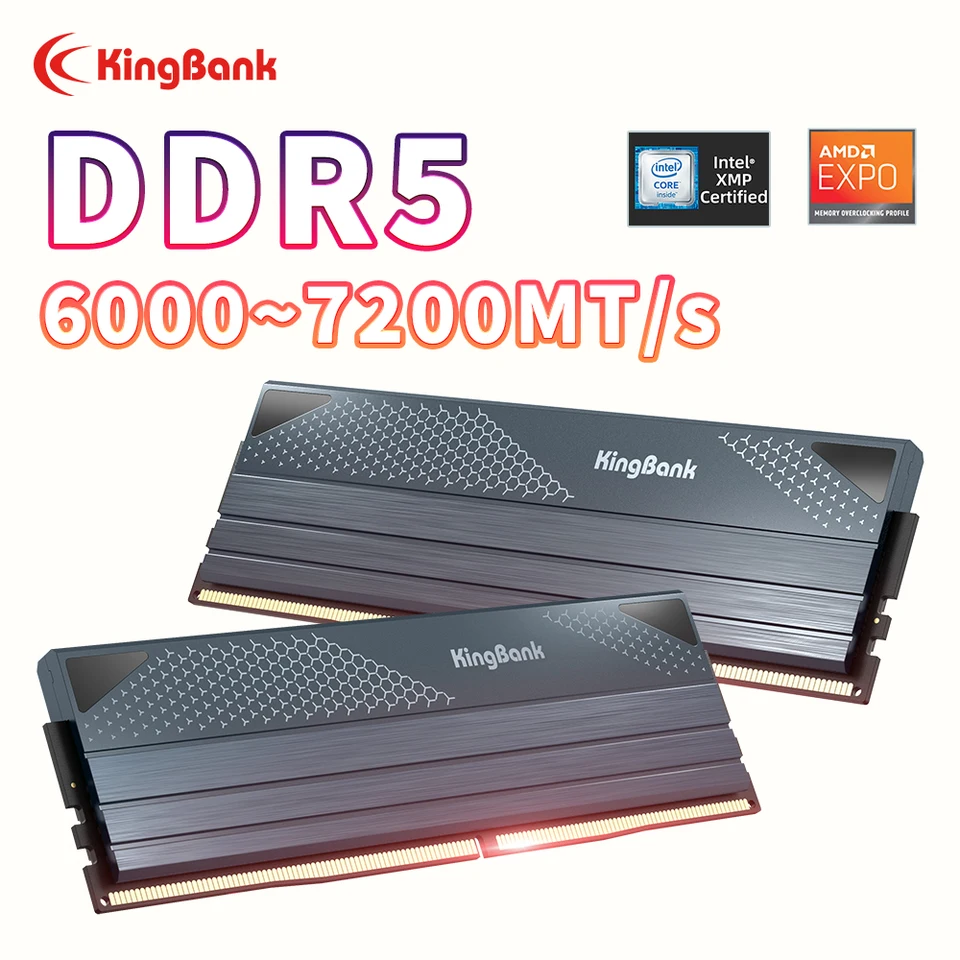 KingBank KFXB DDR5 RAM 16GBx2 7200MHz 6800MHz 6000MHz Dual Channel