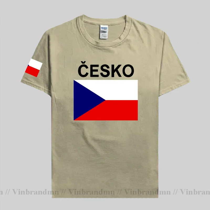 Czech Republic Czechia Men T shirts Jerseys Nation Team Tshirt 100% Cotton T-shirt Sporting Clothing Tops Tees Country Flags CZE view 2