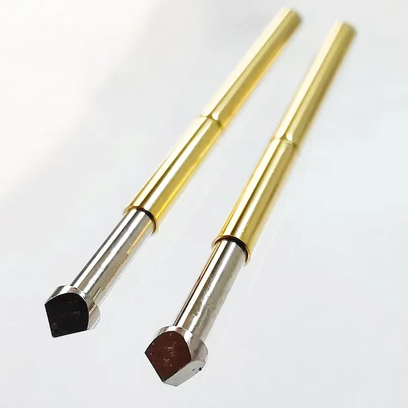 100PCS P125-T2 Diamond Head Spring Test Probe Diameter 2.02mm Needle Length 33.35mm For Circuit Board Testing